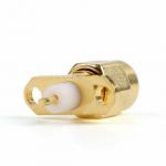 2-Hole Flange Panel Mount SMA Connector Straight (Plug, Male,50Ω) L15.4mm L17.3mm L25mm L30.8mm